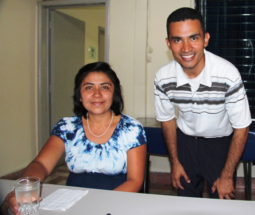 Marisol (waiting to be interviewed) & Eduardo (assistant to Francisco Mena) provides much support.